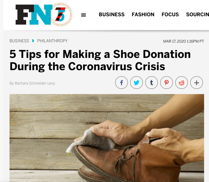 5 Tips for Making a Shoe Donation During the Coronavirus Crisis